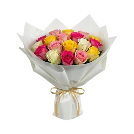 Rainbow 20 Roses Bouquet